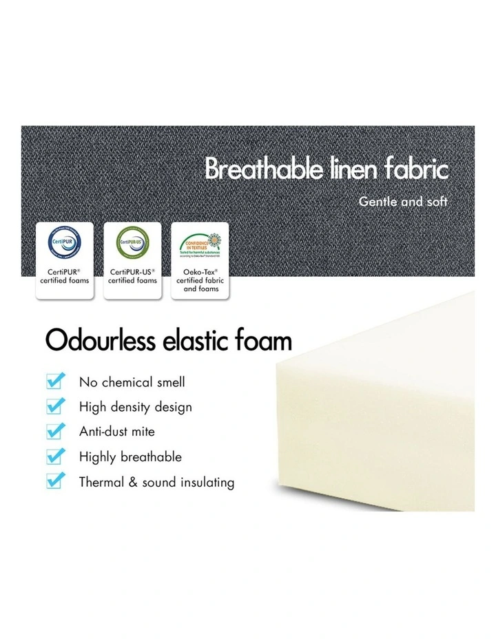 Single Size Folding Mattress in Dark Grey image 5