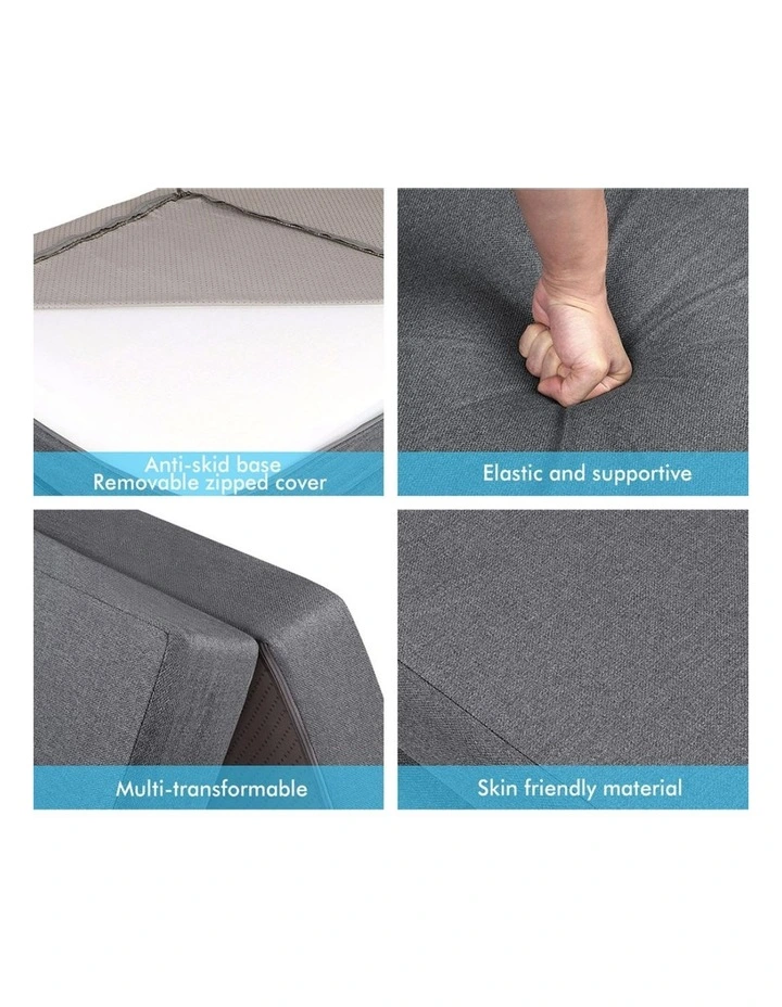 Single Size Folding Mattress in Dark Grey image 6