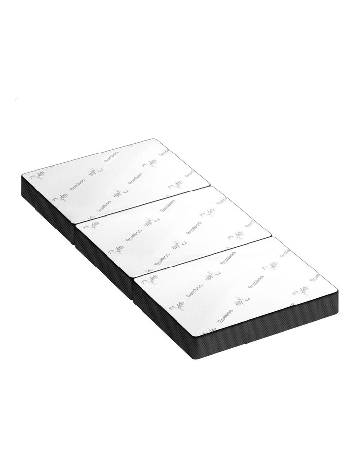 Single Size Folding Mattress in White image 1