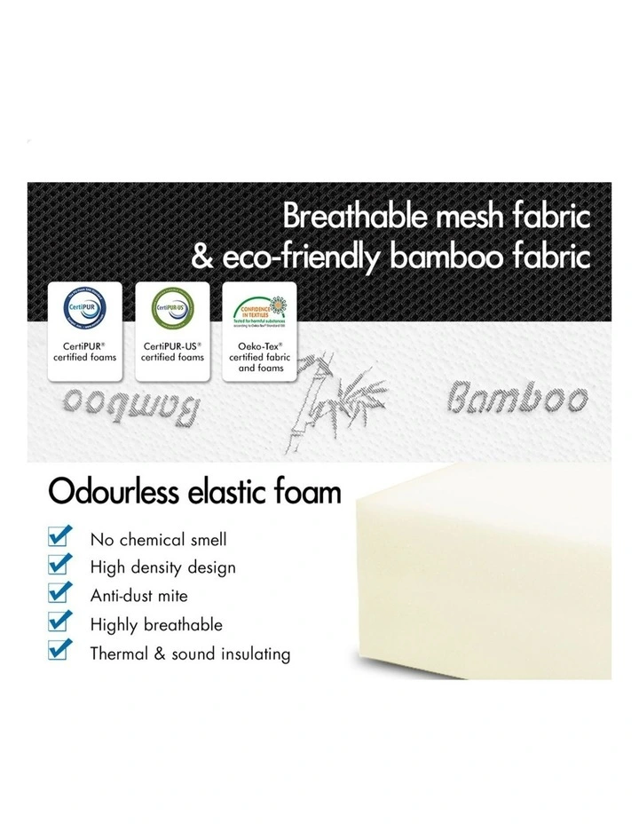 Single Size Folding Mattress in White image 5