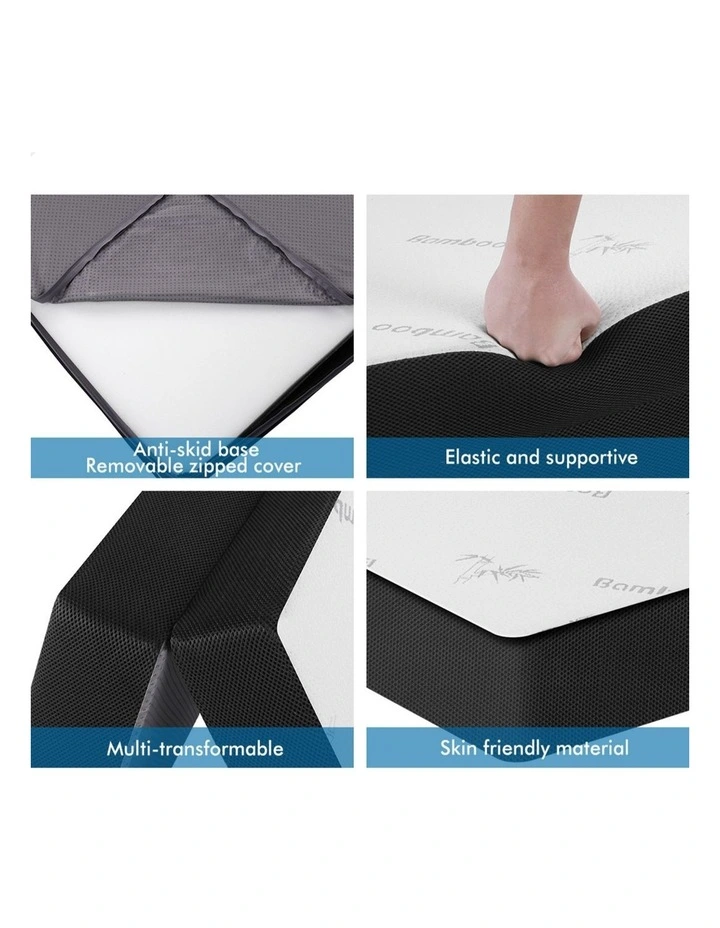 Single Size Folding Mattress in White image 6