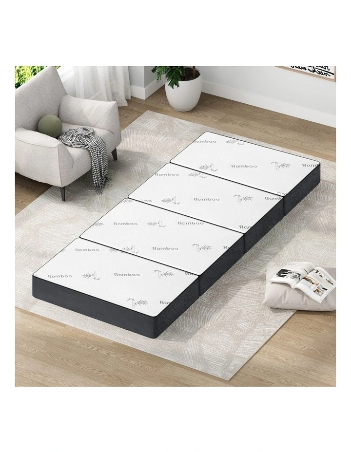 Folding Mattress in White image 2