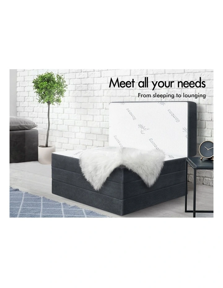 Folding Mattress in White image 3