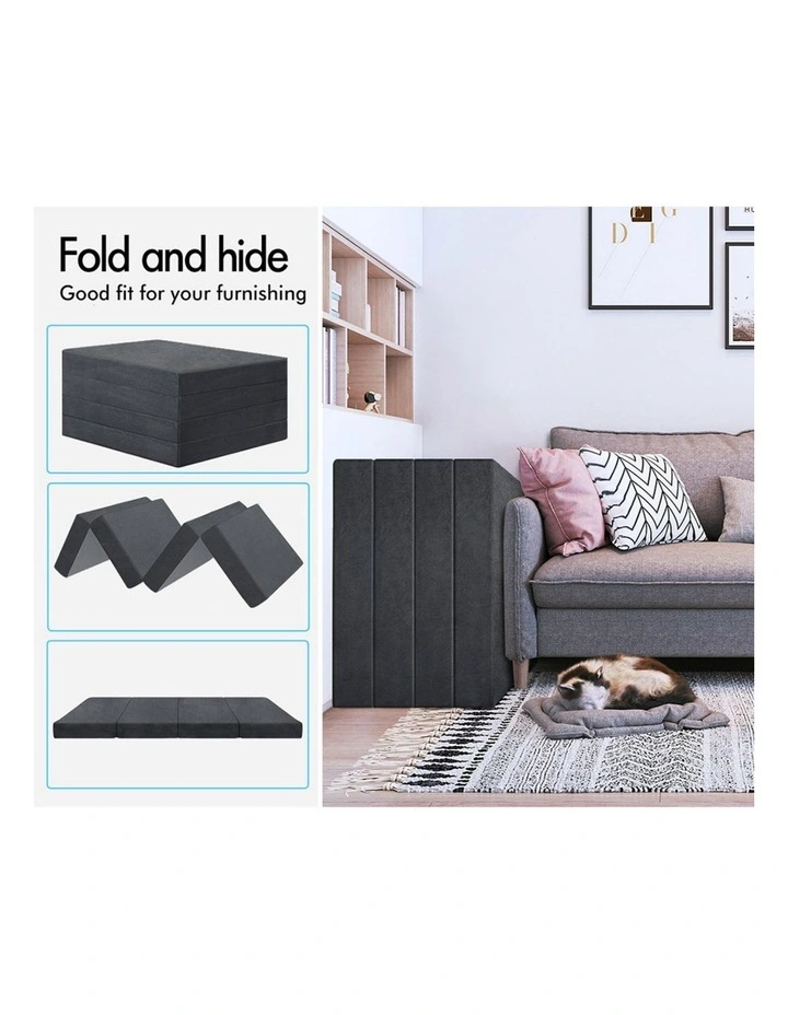 Folding Mattress in Grey image 4