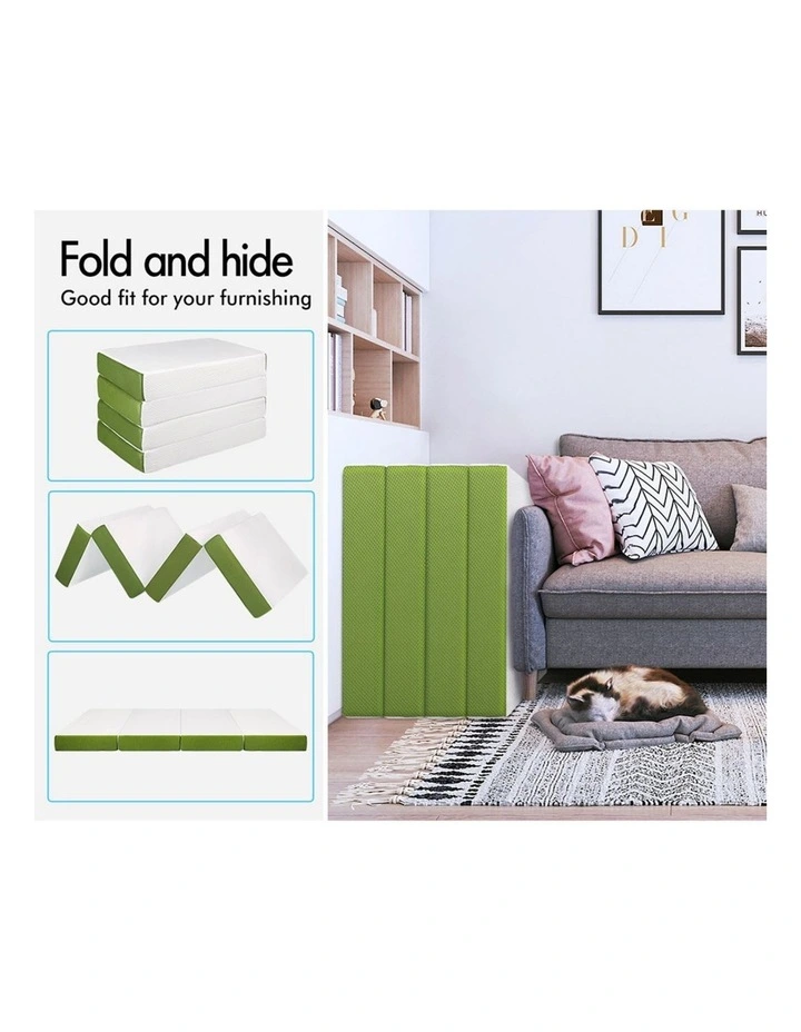 Folding Mattress in White image 4