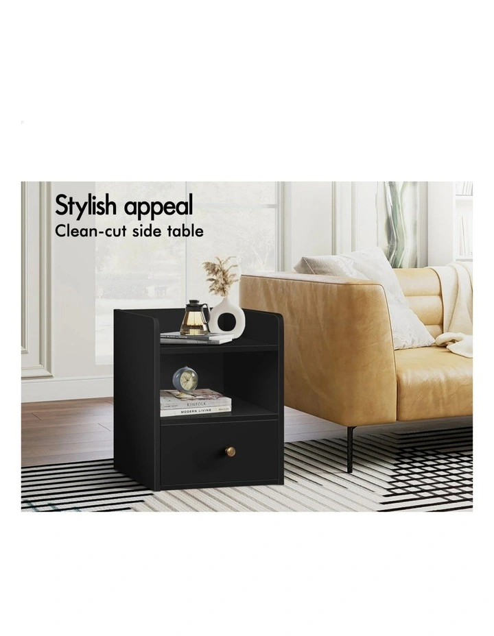Bedside Table in Black image 4