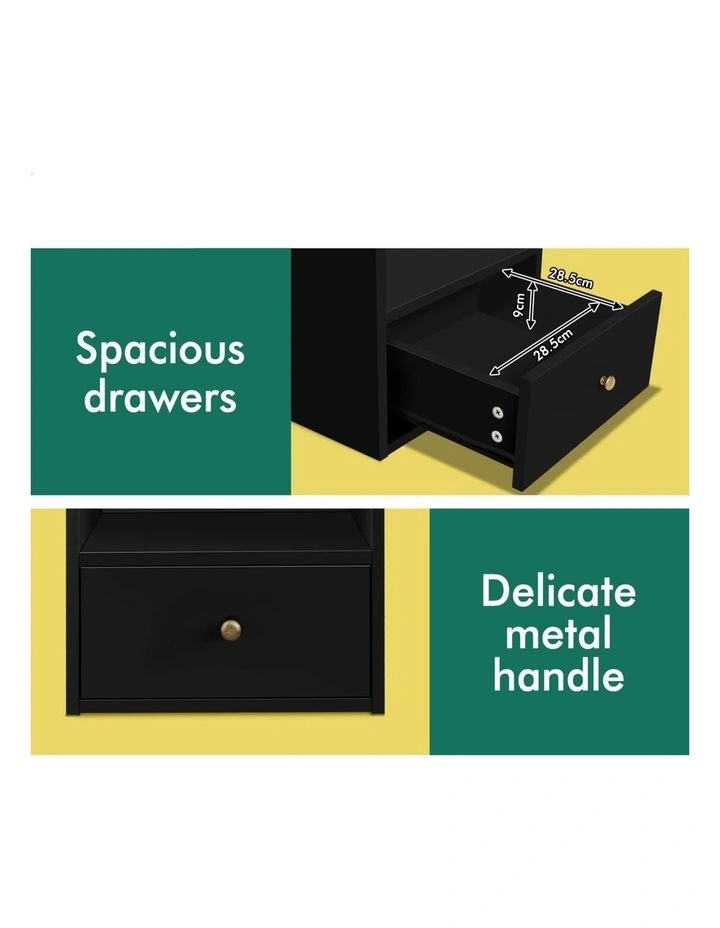 Bedside Table in Black image 5