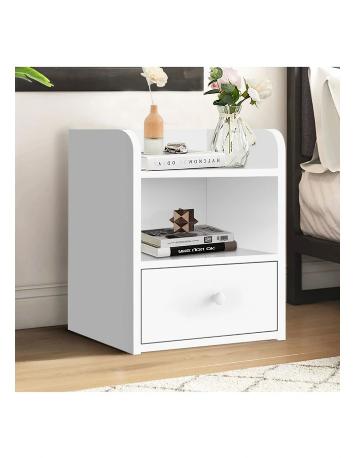 Bedside Table in White image 2