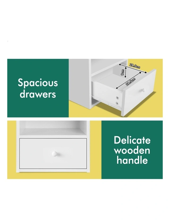 Bedside Table in White image 5