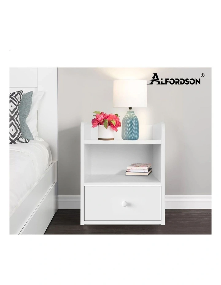 Bedside Table in White image 7
