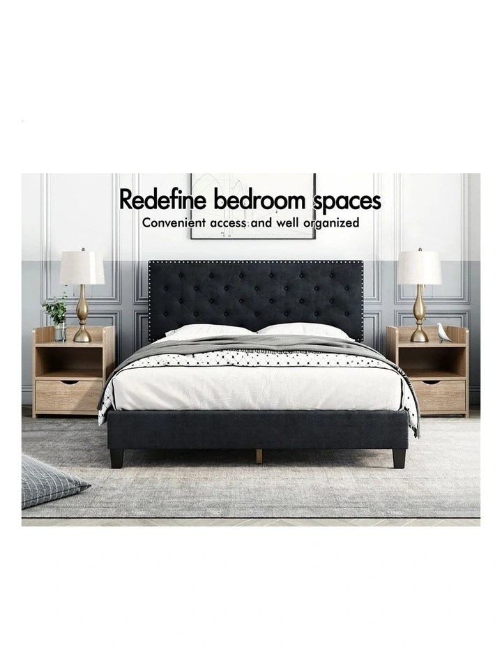 Bedside Table Set Of 2 in Wood image 3