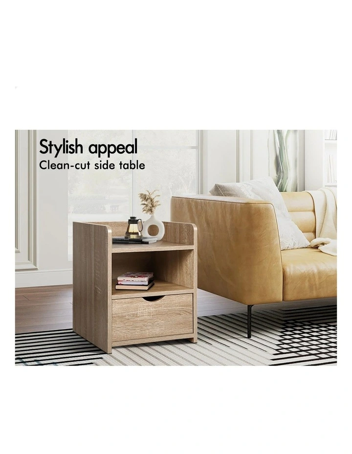 Bedside Table Set Of 2 in Wood image 4