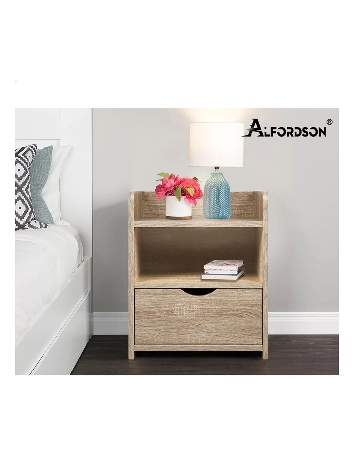 Bedside Table Set Of 2 in Wood image 7