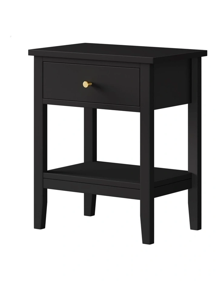 Bedside Table in Black image 1