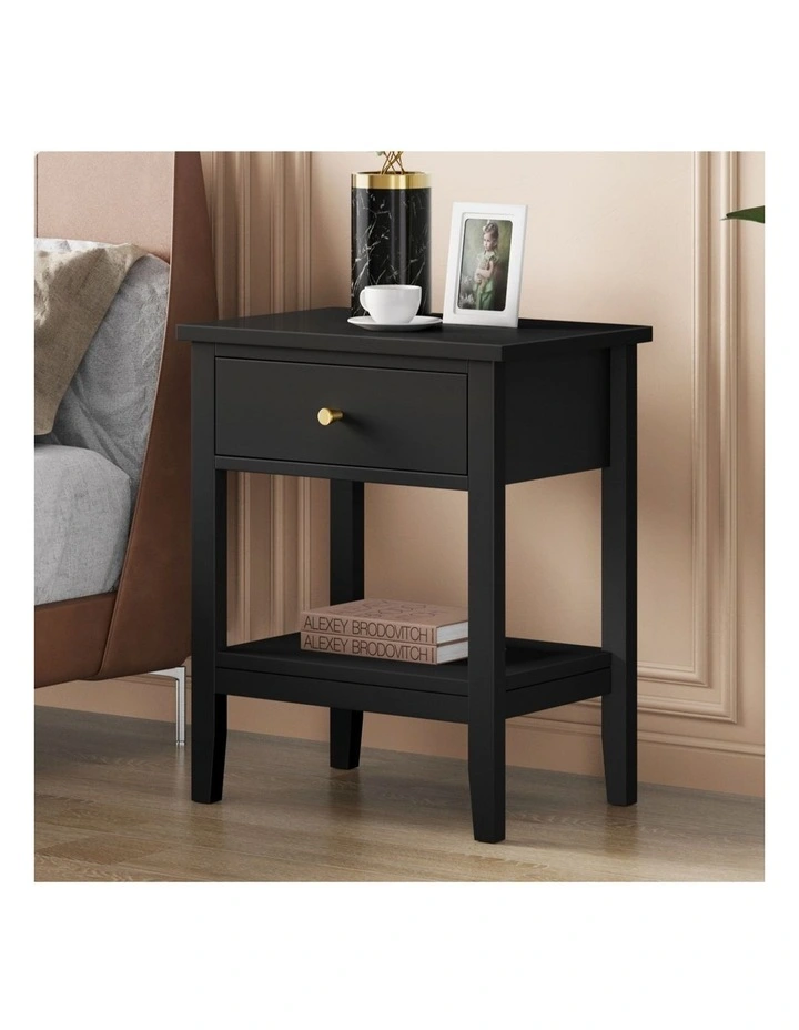 Bedside Table in Black image 2