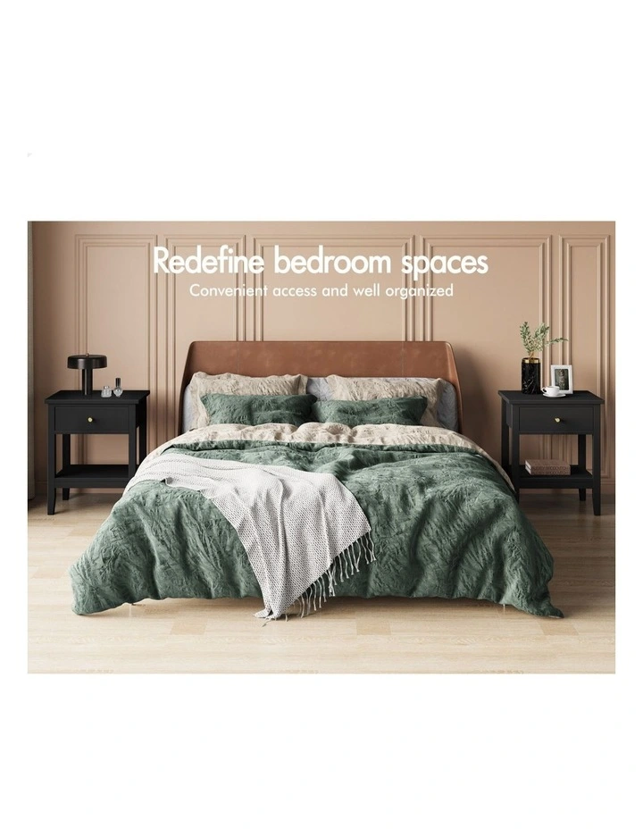 Bedside Table in Black image 3