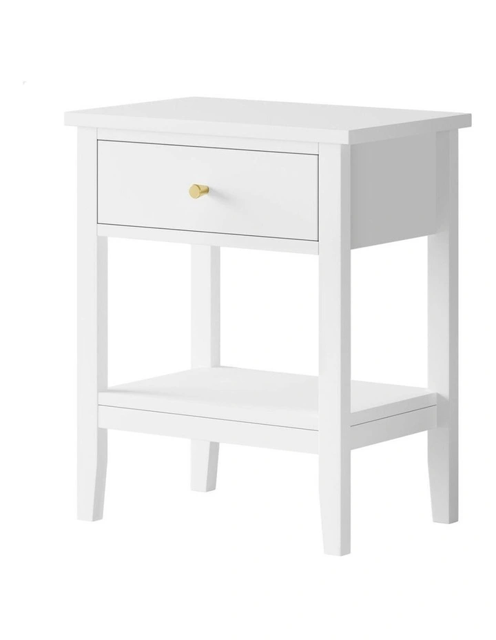 Bedside Table in White image 1