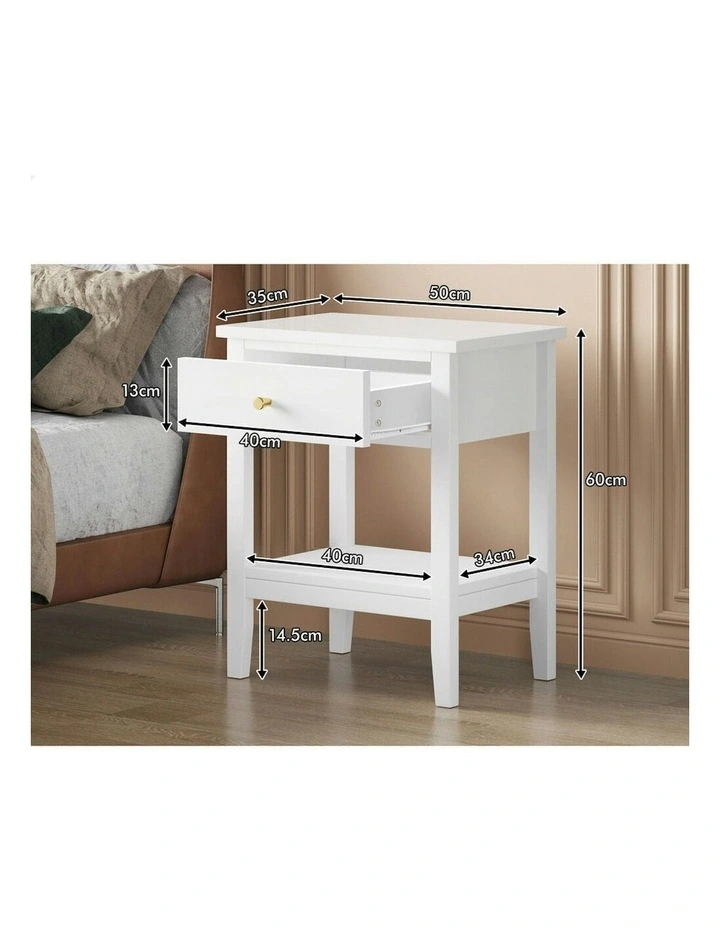 Bedside Table in White image 7