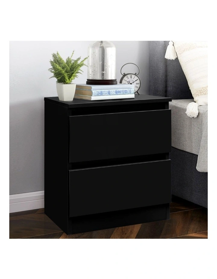 Bedside Storage Table in Black image 2