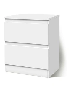 Bedside Storage Table in White