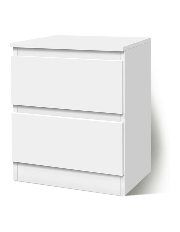 Bedside Storage Table in White image 1