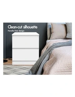 Bedside Drawers Table Set Of 2 in White