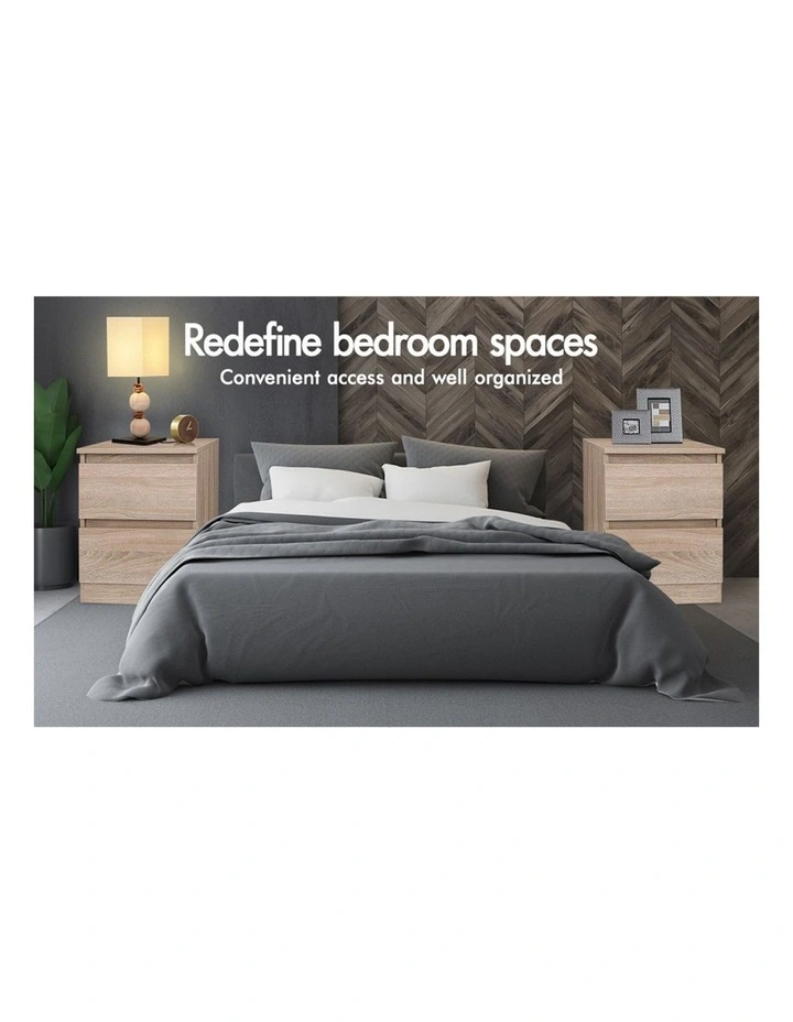 Bedside Storage Table in Wood image 4