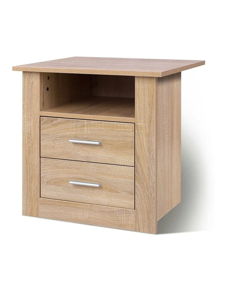 Minimalist Bedside Table in Wood image 1