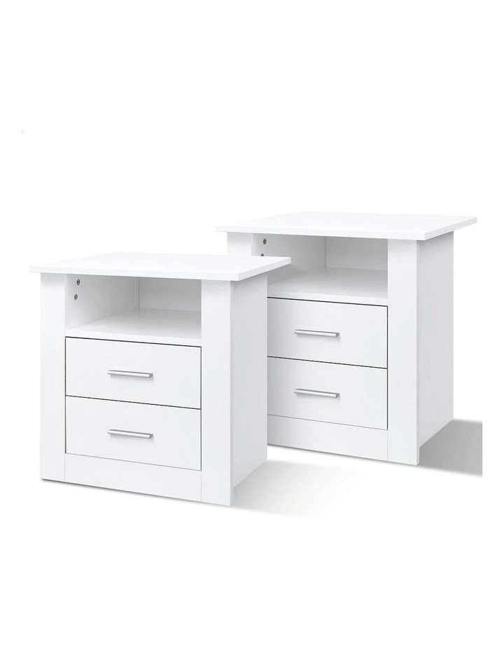 Classic Bedside Table in White image 1
