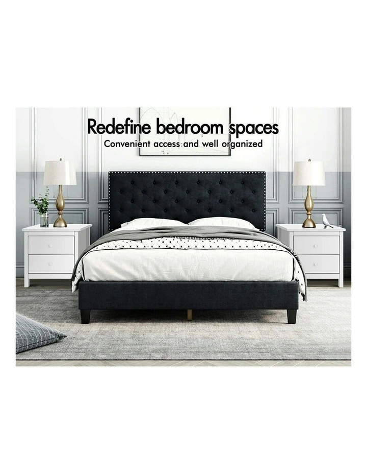 Hamptons Bedside Table Set Of 2 in White image 2