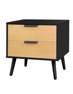 Scandinavian Bedside Table in Black