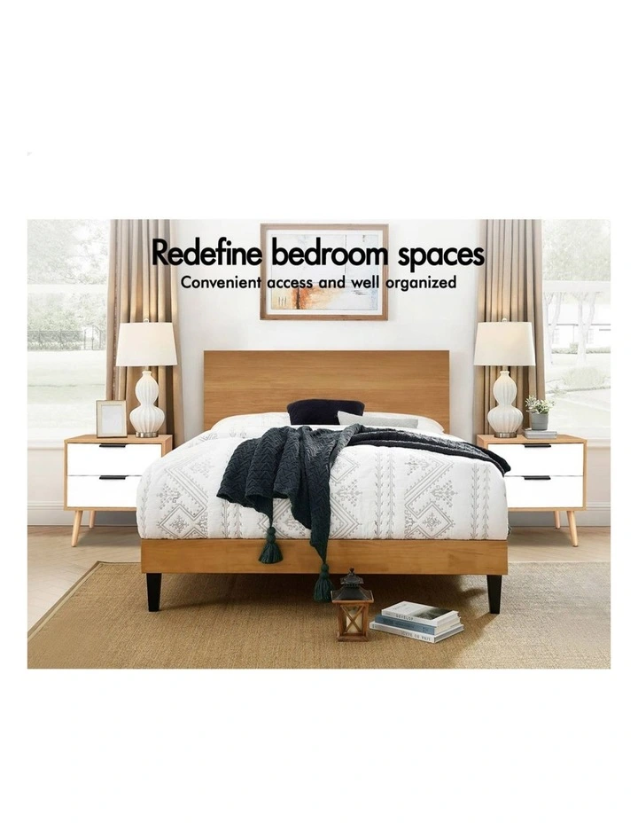 Scandinavian Alfordson Bedside Table in White image 3