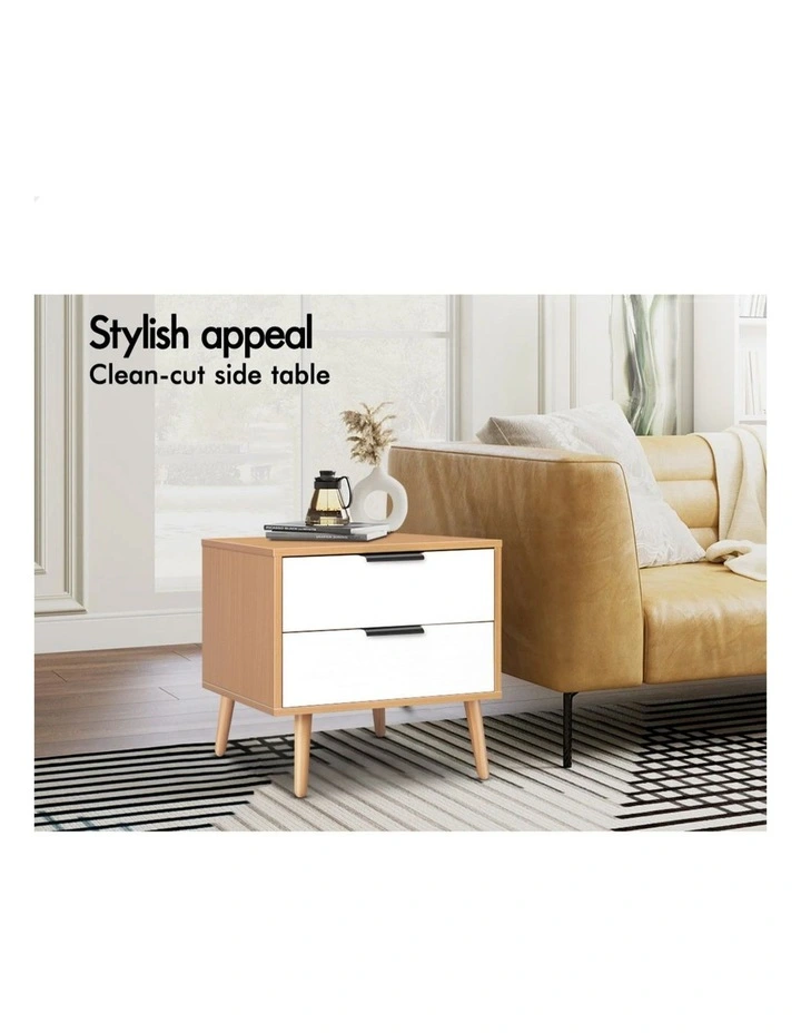 Scandinavian Alfordson Bedside Table in White image 4