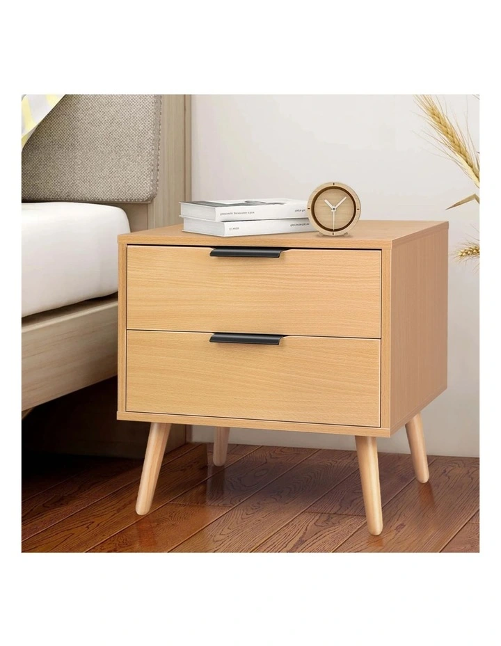 Scandinavian Bedside Table in Oak image 2