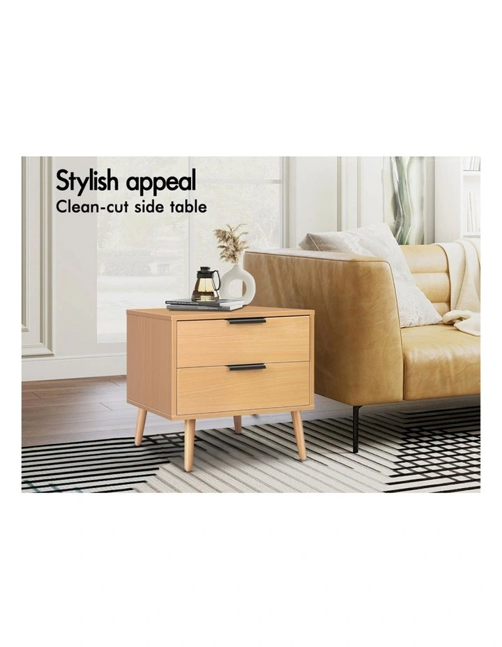 Scandinavian Bedside Table in Oak image 4