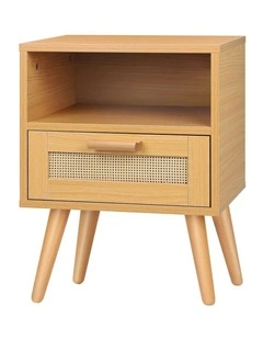 Scandinavian Bedside Table in Beige