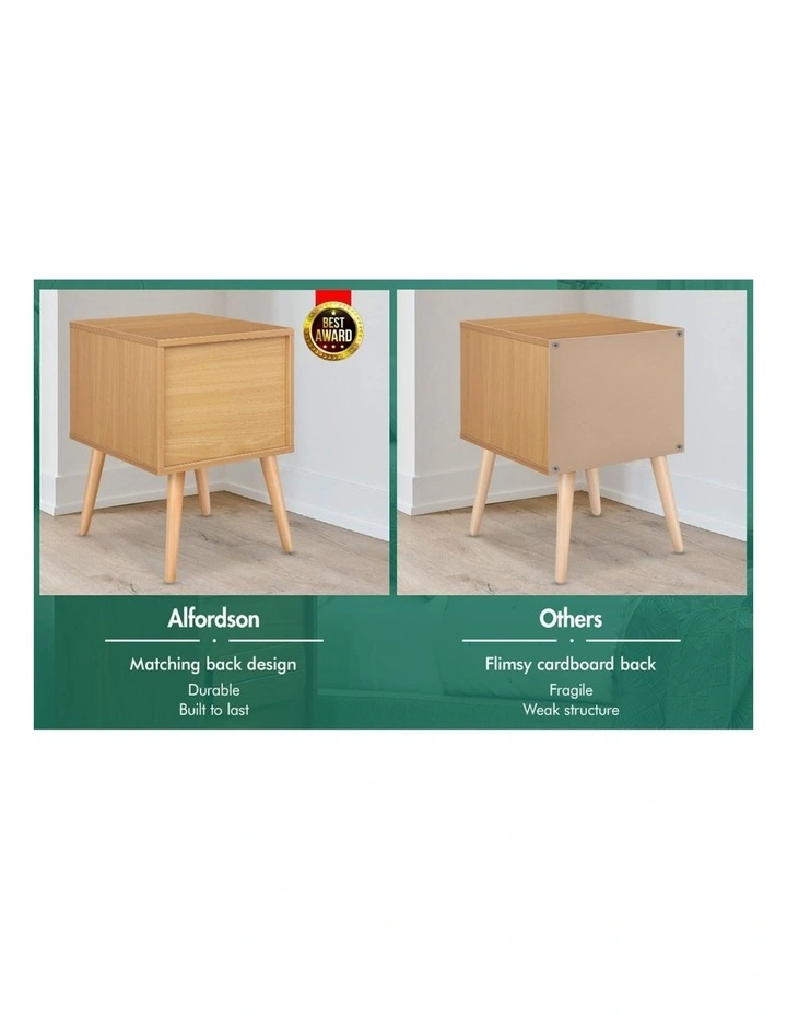 Scandinavian Bedside Table in Wood image 5