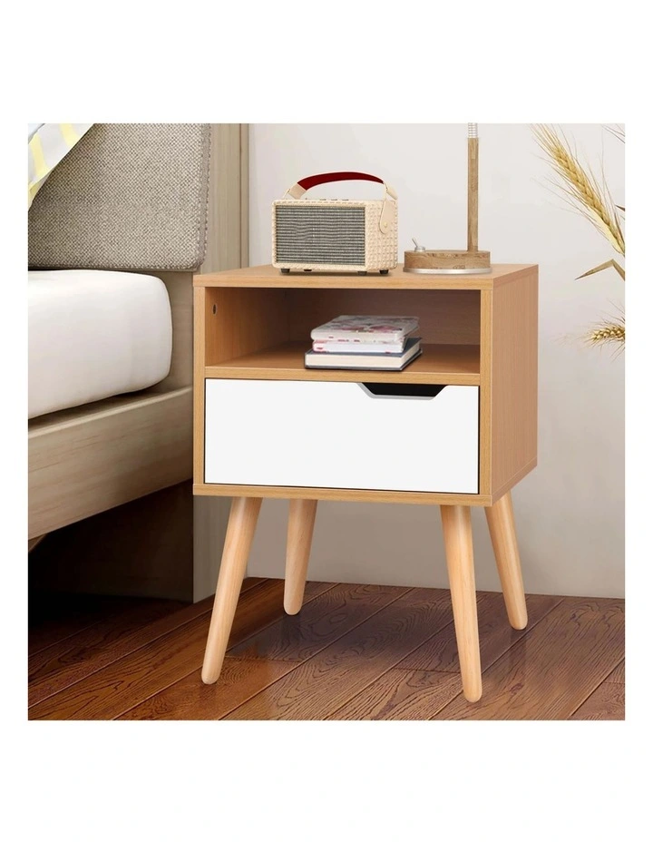 Scandinavian Bedside Table in Oak image 2
