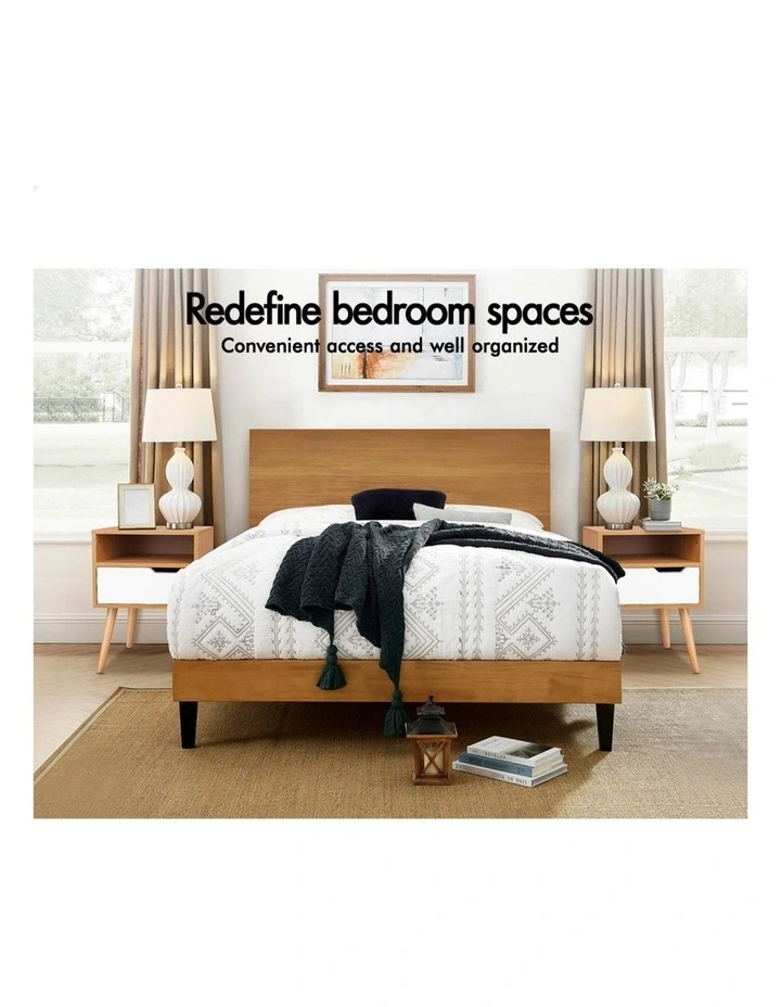 Scandinavian Bedside Table in Oak image 3