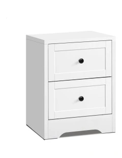 Bedside Table Hamptons in White