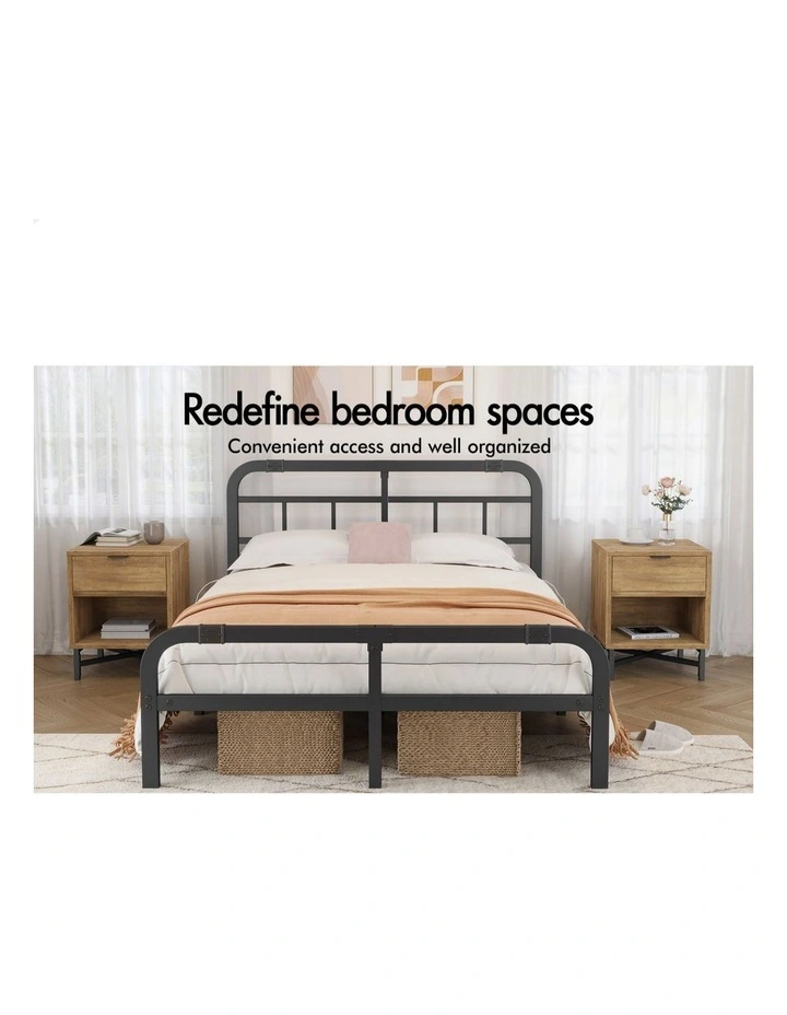 Retro Bedside Table in Brown image 3