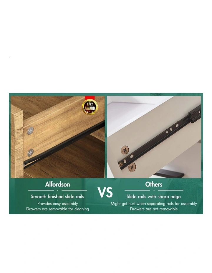 Retro Bedside Table in Brown image 5