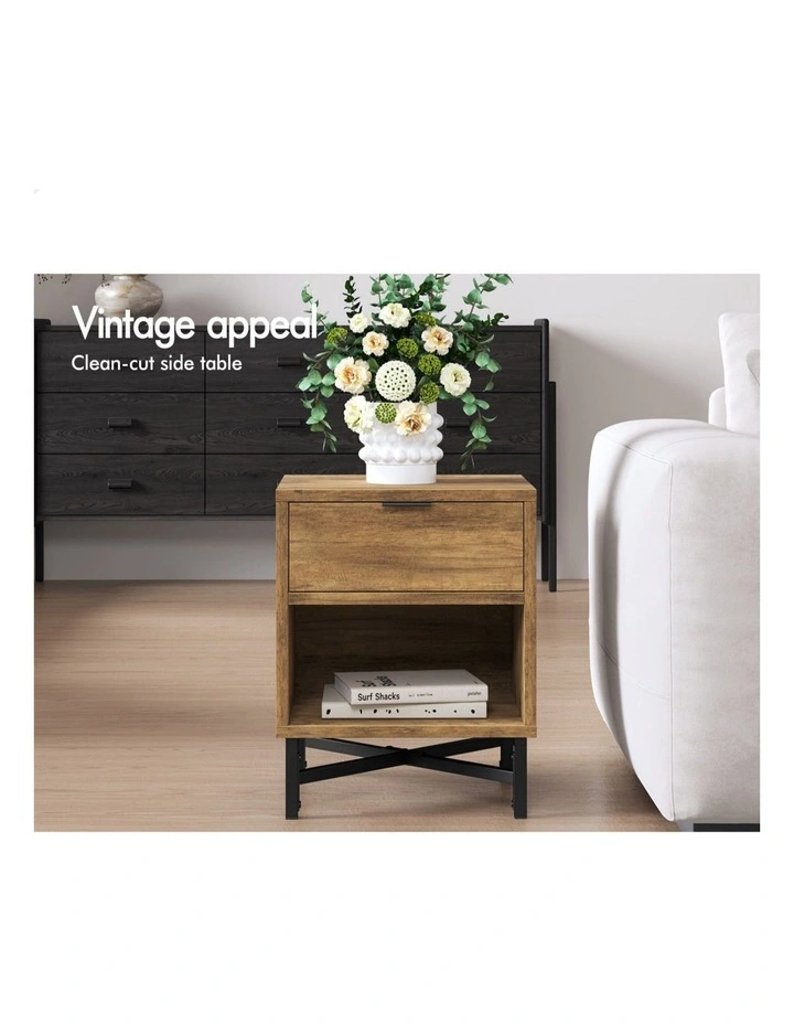 Retro Bedside Table in Brown image 6