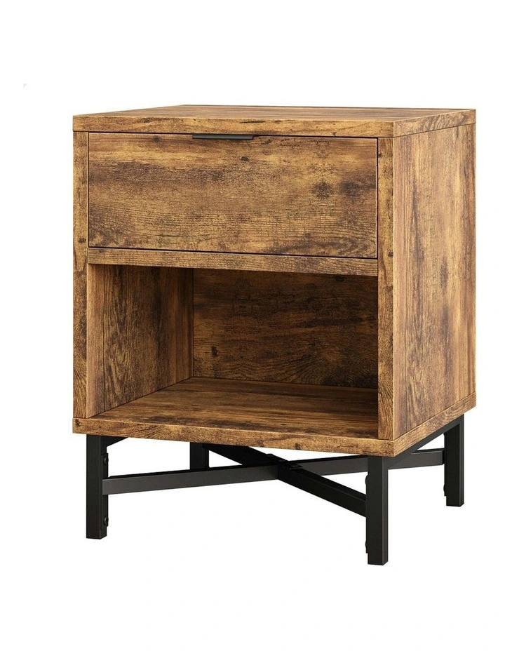 Retro Bedside Table in Oak image 1