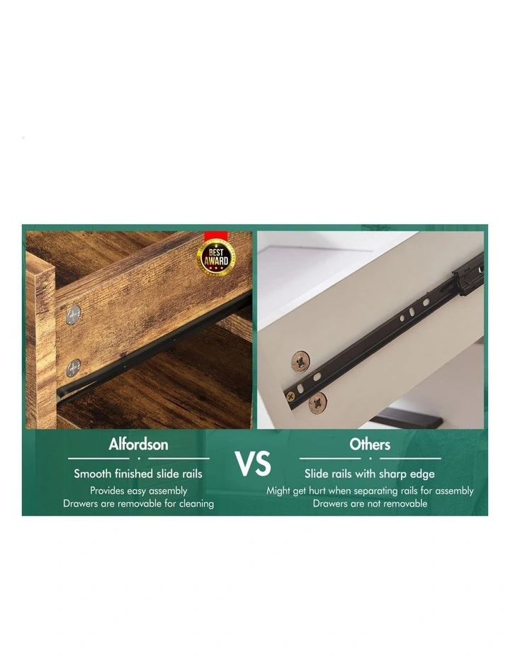 Retro Bedside Table in Oak image 5