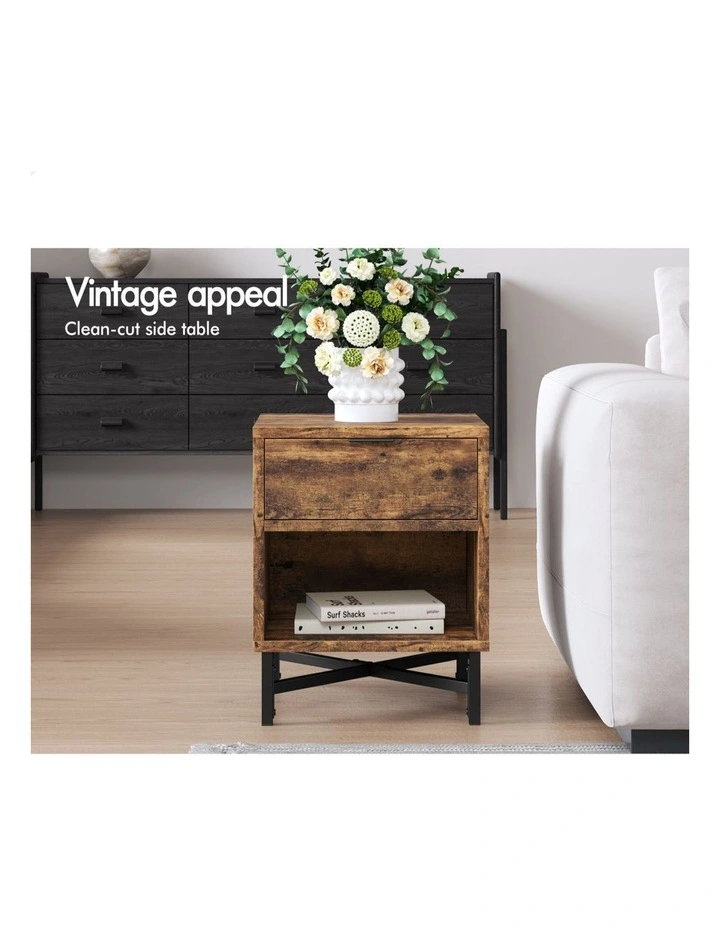 Retro Bedside Table in Oak image 6