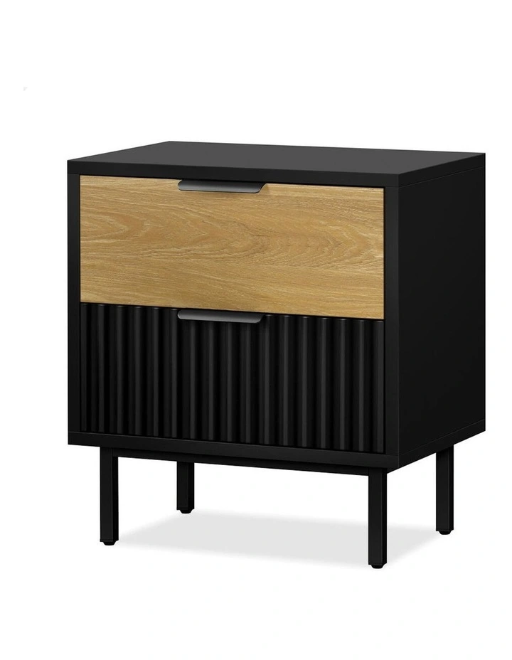 Bedside Table Nightstand Storage Cabinet in Multi image 1