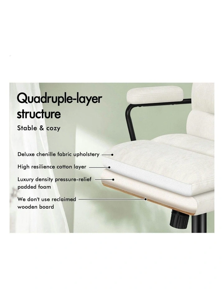 Executive Office Chair in Beige image 5