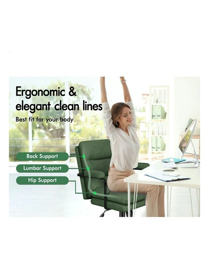 Ergonomic Executive Office Chair in Green image 2