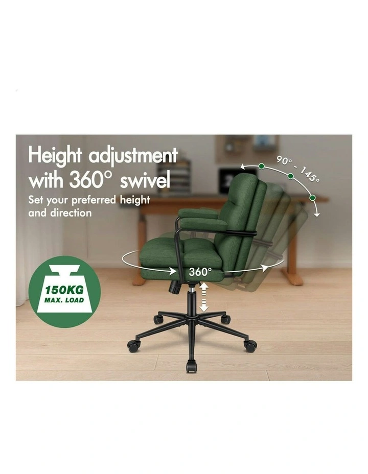 Ergonomic Executive Office Chair in Green image 3